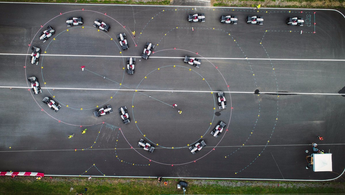 Epreuve du skidpad lors des Formula Student